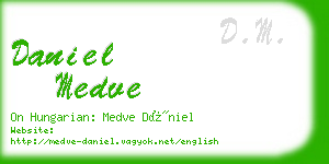 daniel medve business card